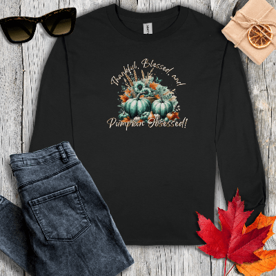 Long-sleeve S / Black Pumpkin Obsessed Long Sleeve Tee