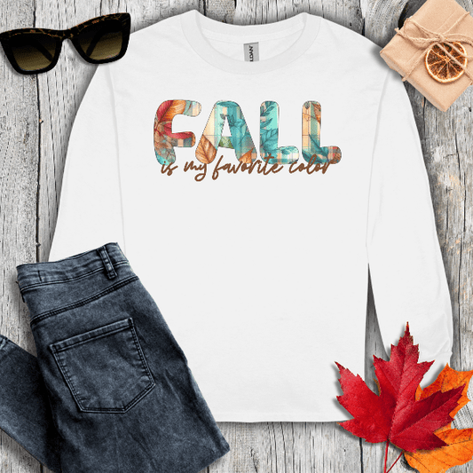 Long-sleeve S / White Fall Is My Favorite Color Long Sleeve Tee