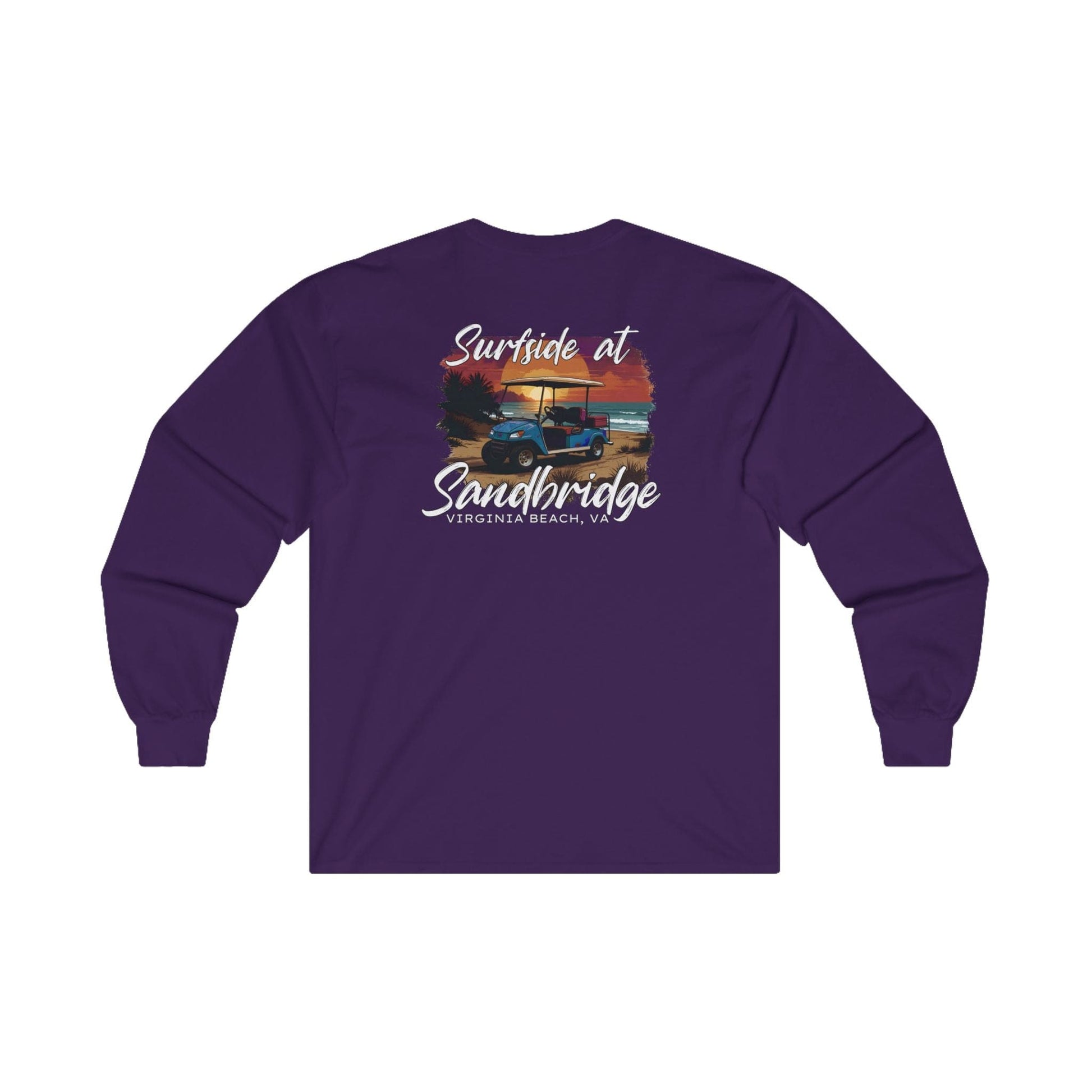 Long-sleeve Surfside at Sandbridge Virginia Golf Cart Long Sleeve Tee