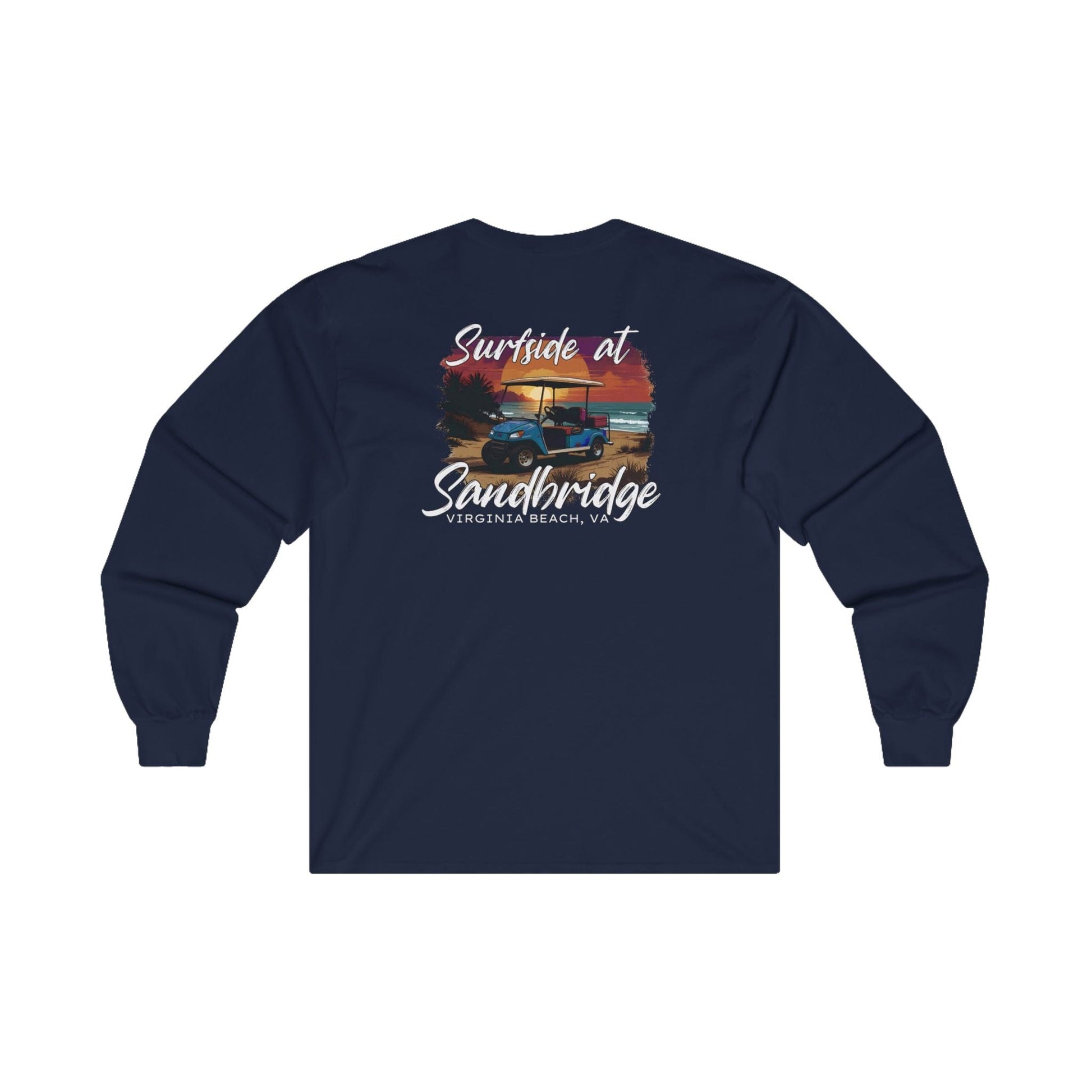Long-sleeve Surfside at Sandbridge Virginia Golf Cart Long Sleeve Tee