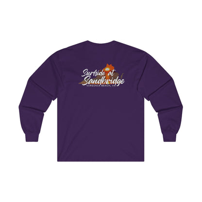 Long-sleeve Surfside at Sandbridge Virginia Outline Long Sleeve Tee