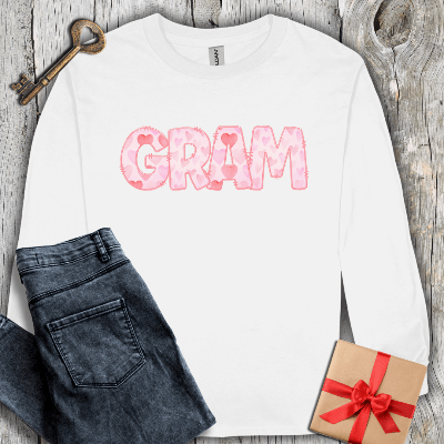 Long-sleeve White / S Gram Watercolor Long Sleeve Tee