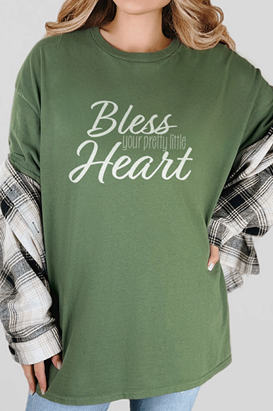 T-Shirt Military Green / S Bless Your Heart Tee