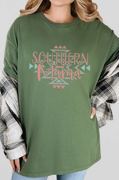T-Shirt Military Green / S Southern Mama Tee
