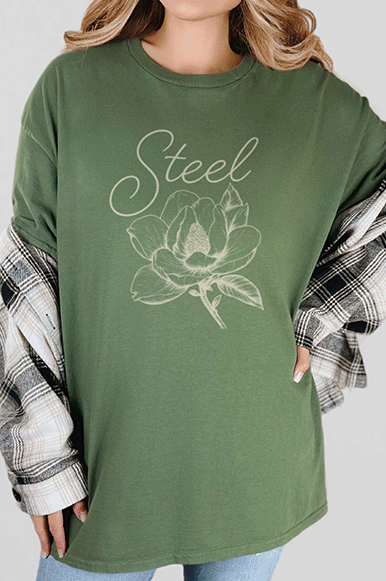 T-Shirt Military Green / S Steel Magnolia Tee
