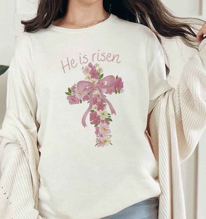 T-Shirt Natural / S He Is Risen Tee