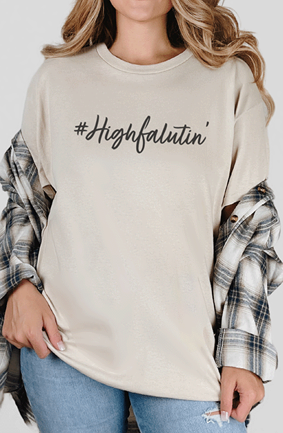 T-Shirt Sand / S Highfalutin Tee