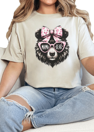 T-Shirt Sand / S Mama Bear 2 Tee