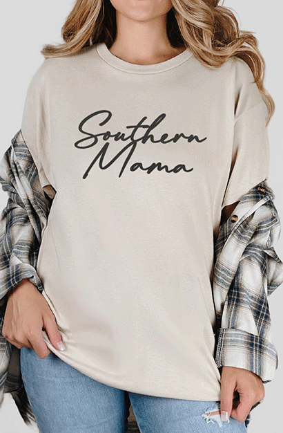 T-Shirt Sand / S Southern Mama 2 Tee