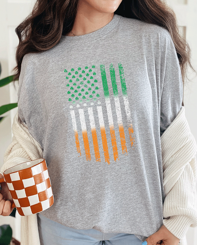 T-Shirt Sport Grey / S American Flag Irish Gradient Tee