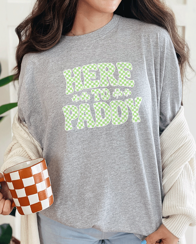 T-Shirt Sport Grey / S Here To Paddy Tee
