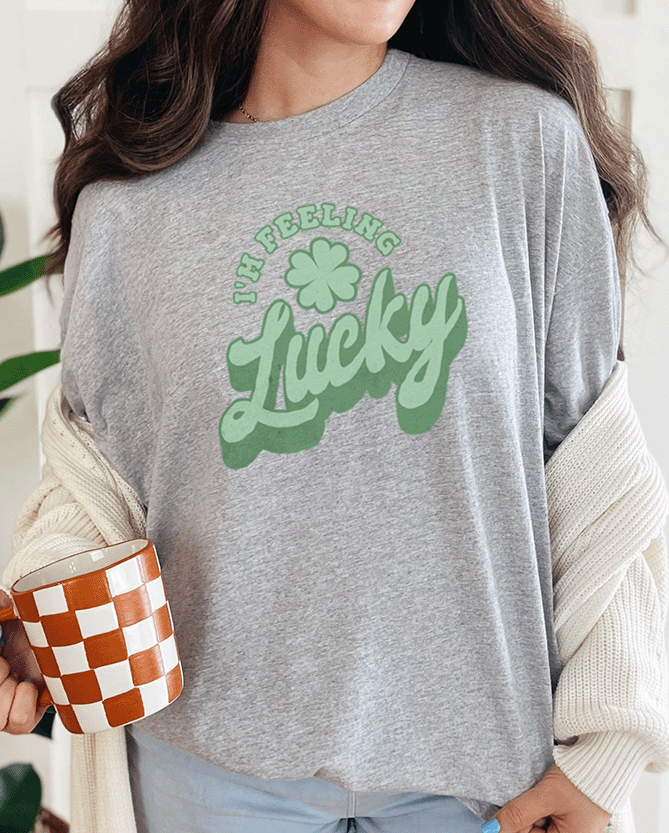 T-Shirt Sport Grey / S I'm Feeling Lucky Tee