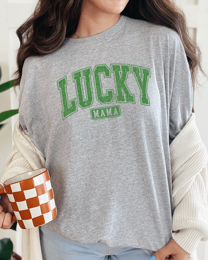 T-Shirt Sport Grey / S Lucky Mama Tee