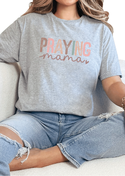 T-Shirt Sport Grey / S Praying Mama Tee