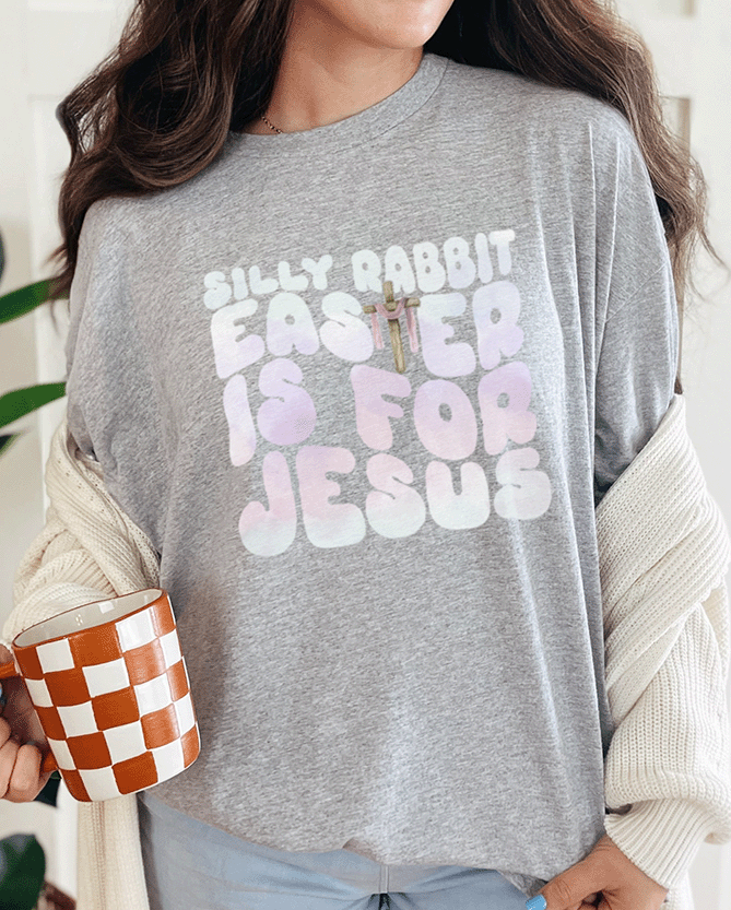 T-Shirt Sport Grey / S Silly Rabbit Easter Is For Jesus Tee