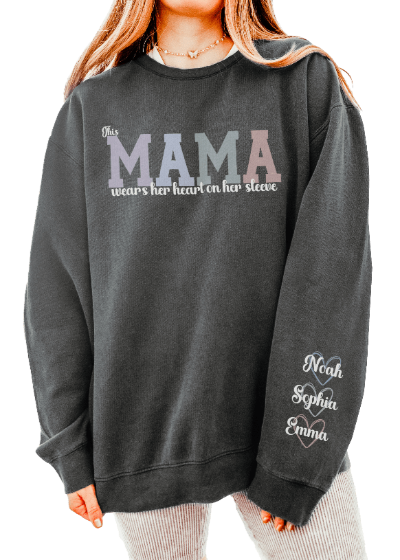 Sweatshirt Pepper / S Mama's Heart Comfort Colors® Sweatshirt