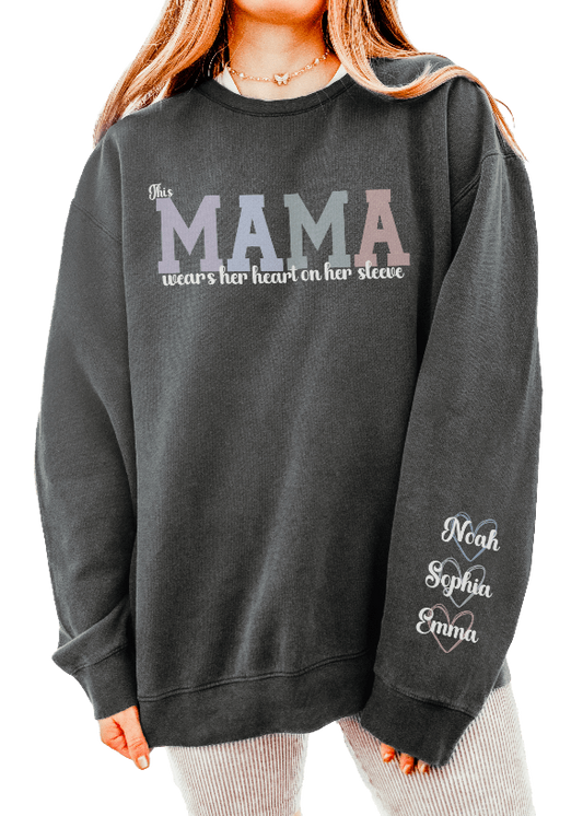 Sweatshirt Pepper / S Mama's Heart Comfort Colors® Sweatshirt
