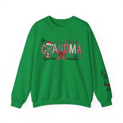 Sweatshirt S / Irish Green Grandma's Reindeer Custom Order