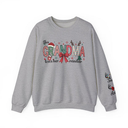 Sweatshirt S / Sport Grey Grandma's Reindeer Custom Order