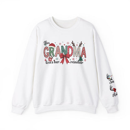 Sweatshirt S / White Grandma's Reindeer Custom Order