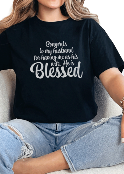 T-Shirt Black / S Blessed Tee