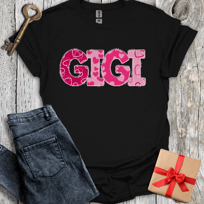 T-Shirt Black / S Gigi Hearts Tee
