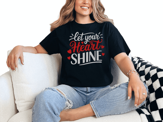 T-Shirt Black / S Heart Shine Tee
