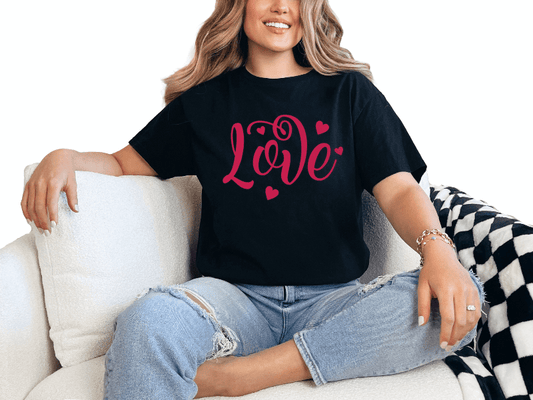 T-Shirt Black / S Love Tee