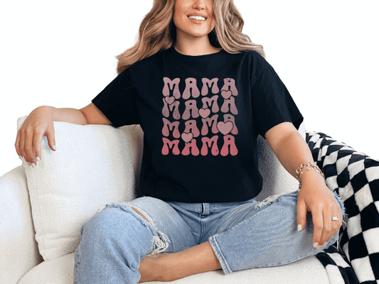 T-Shirt Black / S Mama Fade Tee