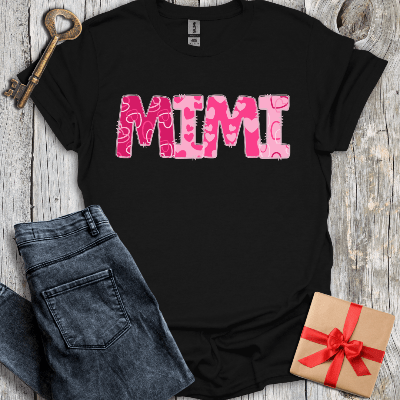 T-Shirt Black / S Mimi Hearts Tee