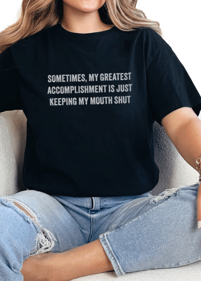 T-Shirt Black / S Mouth Shut Tee