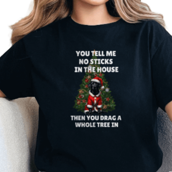 T-Shirt Black / S No Sticks Dog Tee