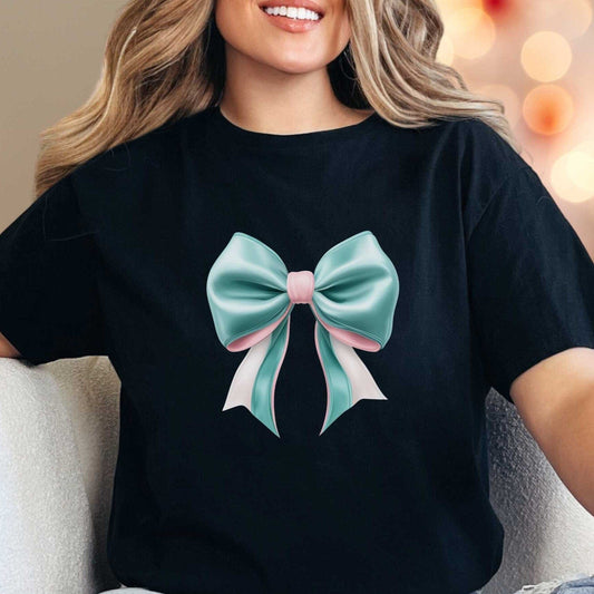 T-Shirt Black / S Pastel Bow Tee