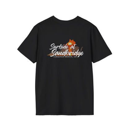 T-Shirt Black / S Surfside at Sandbridge VA Outline Tee