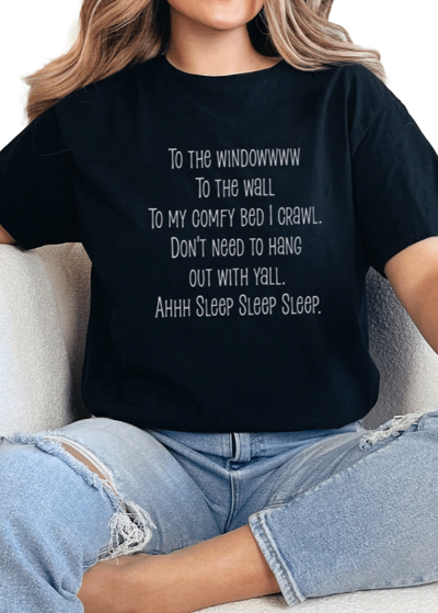 T-Shirt Black / S To The Window Tee