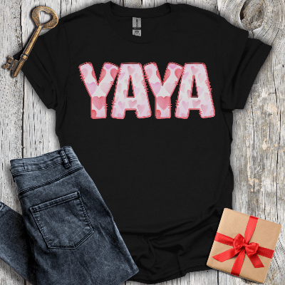 T-Shirt Black / S Yaya Watercolor Tee