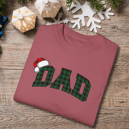 T-Shirt Crimson / S Plaid Dad and Mom Comfort Colors® Tees