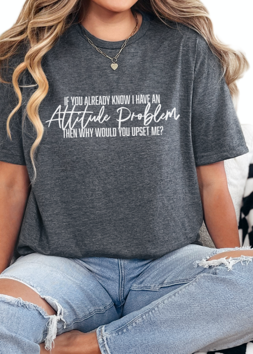 T-Shirt Dark Heather / S Attitude Tee