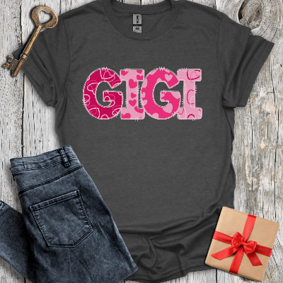 T-Shirt Dark Heather / S Gigi Hearts Tee