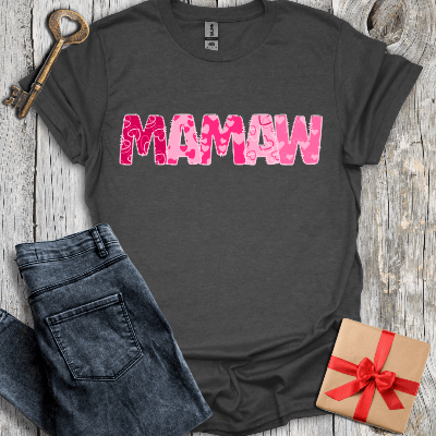 T-Shirt Dark Heather / S Mamaw Hearts Tee