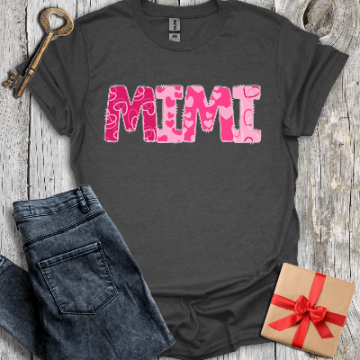 T-Shirt Dark Heather / S Mimi Hearts Tee