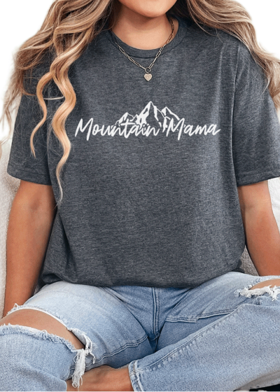 T-Shirt Dark Heather / S Mountain Mama Tee