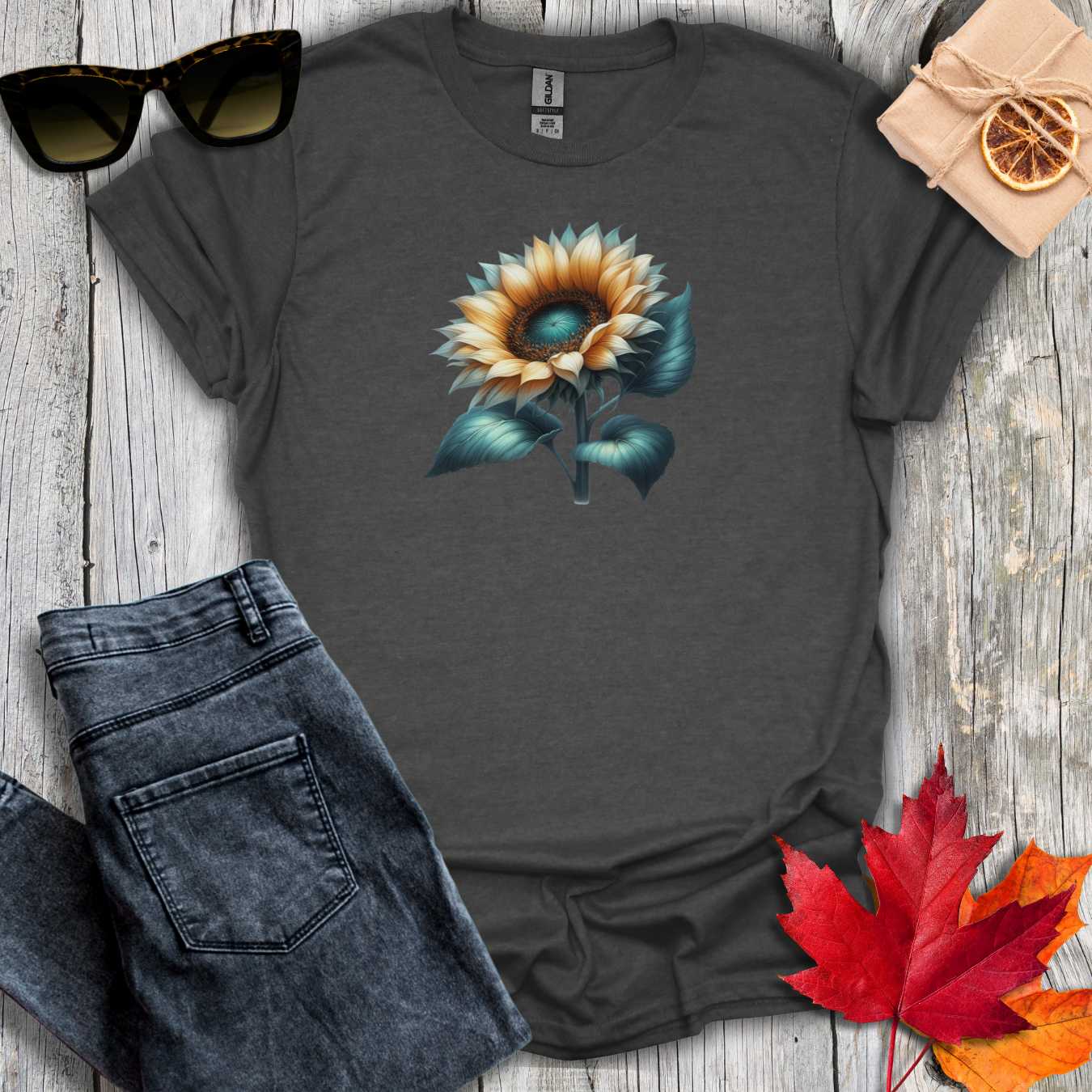 T-Shirt Dark Heather / S Sunflower Tee