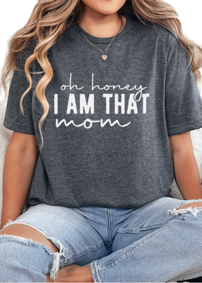 T-Shirt Dark Heather / S That Mom Tee