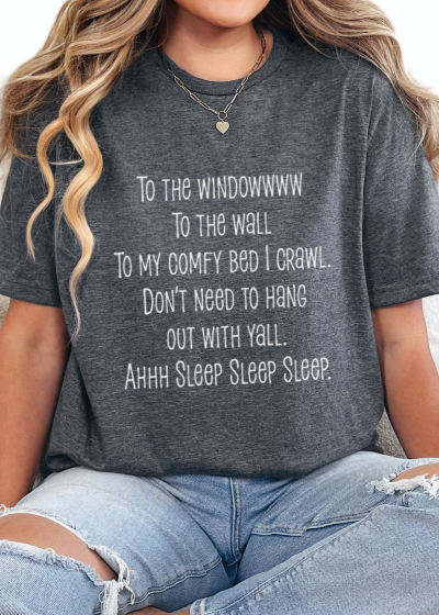 T-Shirt Dark Heather / S To The Window Tee