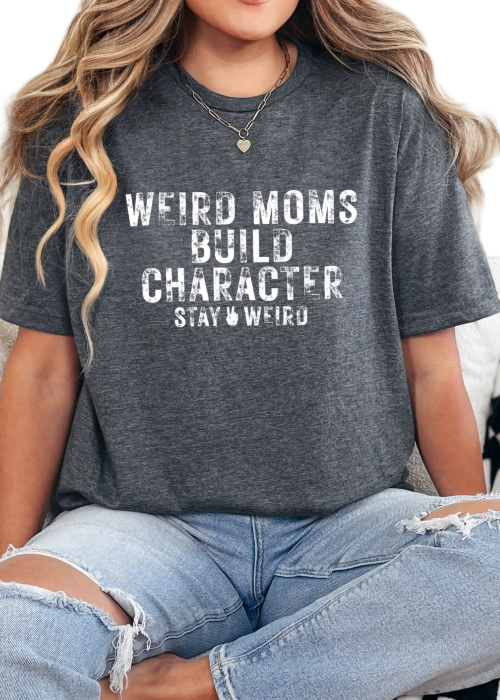 T-Shirt Dark Heather / S Weird Moms Tee