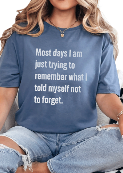 T-Shirt Heather Indigo / S Forget Tee