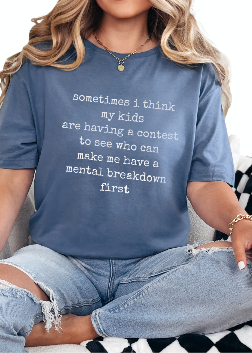 T-Shirt Heather Indigo / S Mental Breakdown Tee