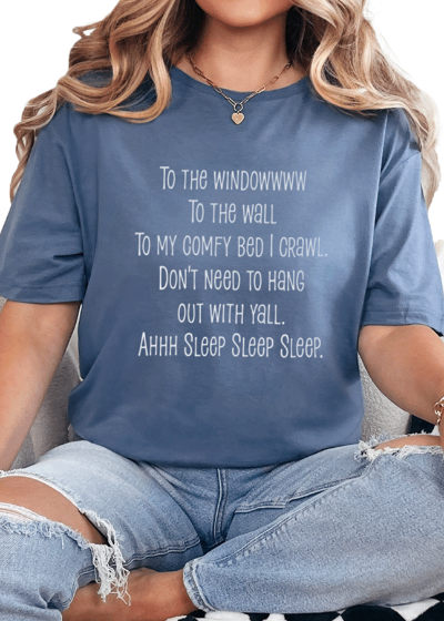 T-Shirt Heather Indigo / S To The Window Tee