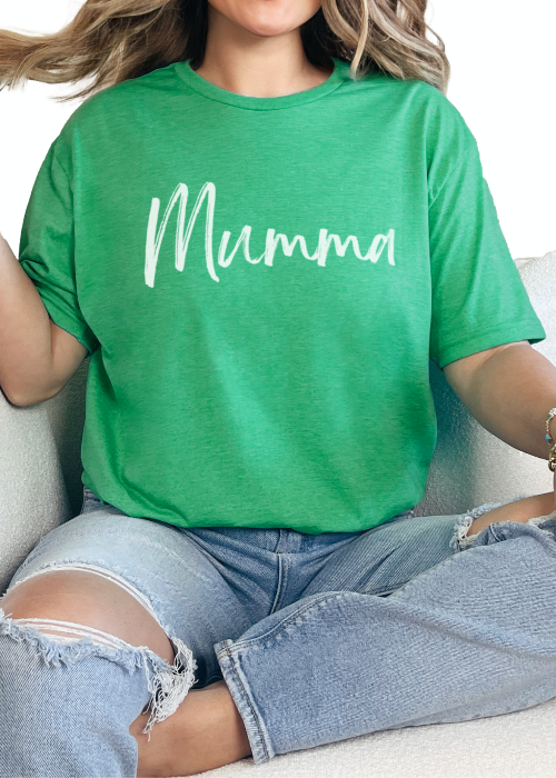 T-Shirt Heather Irish Green / S Mumma Tee